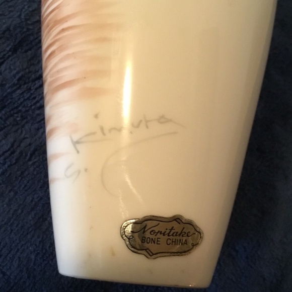 NORITAKE Bone China NIPPON TOKI KAISHA Hand Painted SIGNED Urn/Vase - Picture 7 of 8